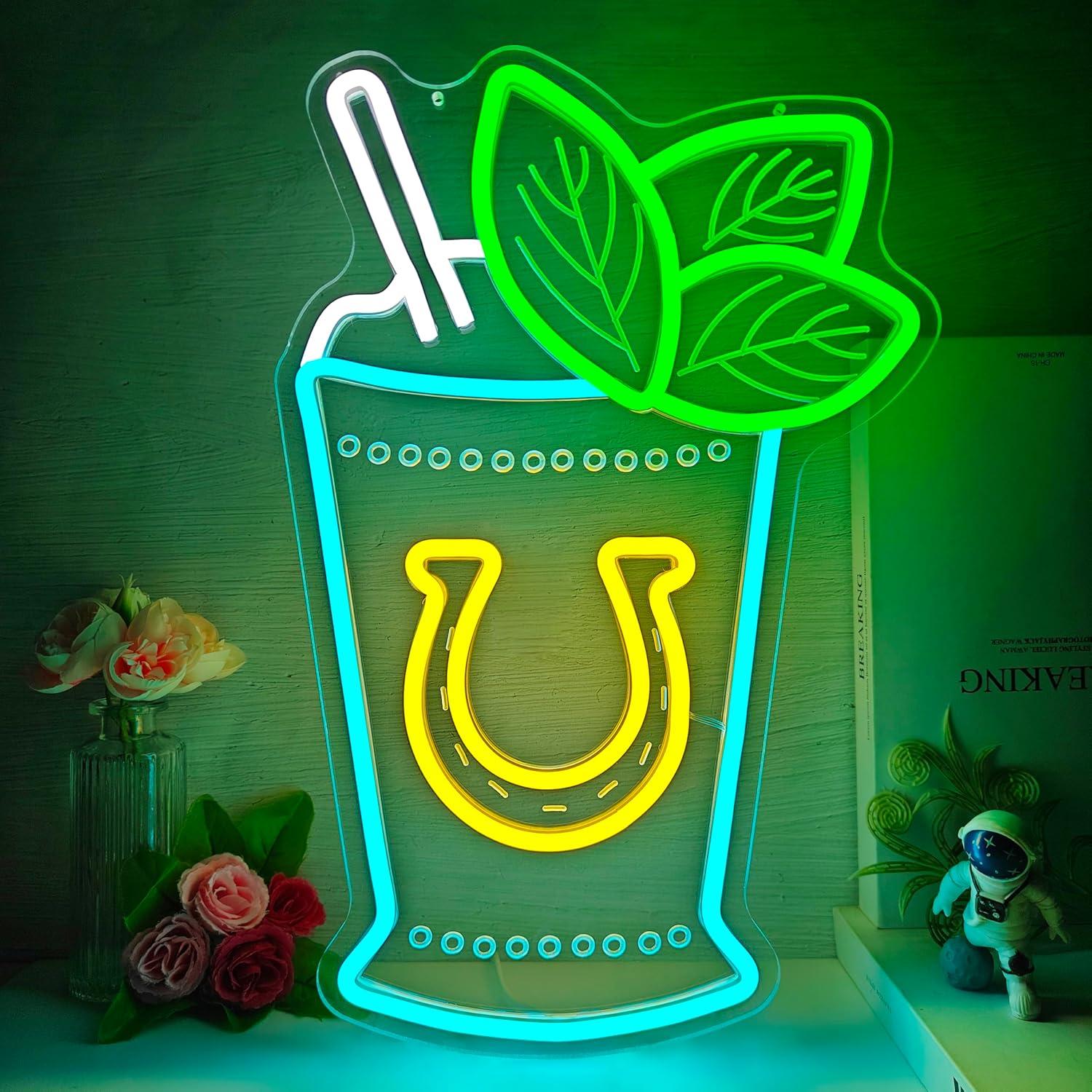 ミントジュレップ・カクテルのネオンサインは、バー、レストラン - Neon Sign Party のレビューと価格