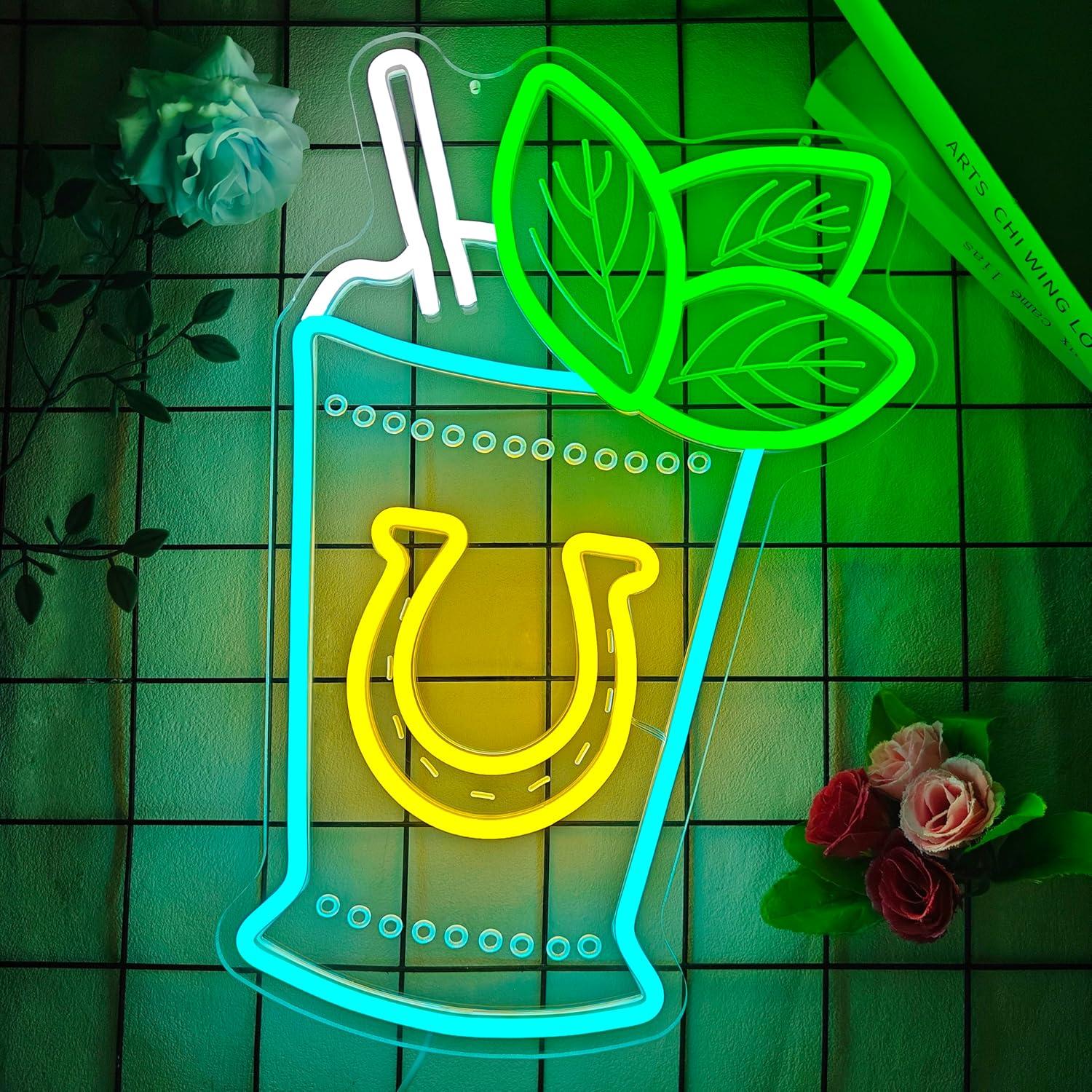 ミントジュレップ・カクテルのネオンサインは、バー、レストラン - Neon Sign Party のレビューと価格