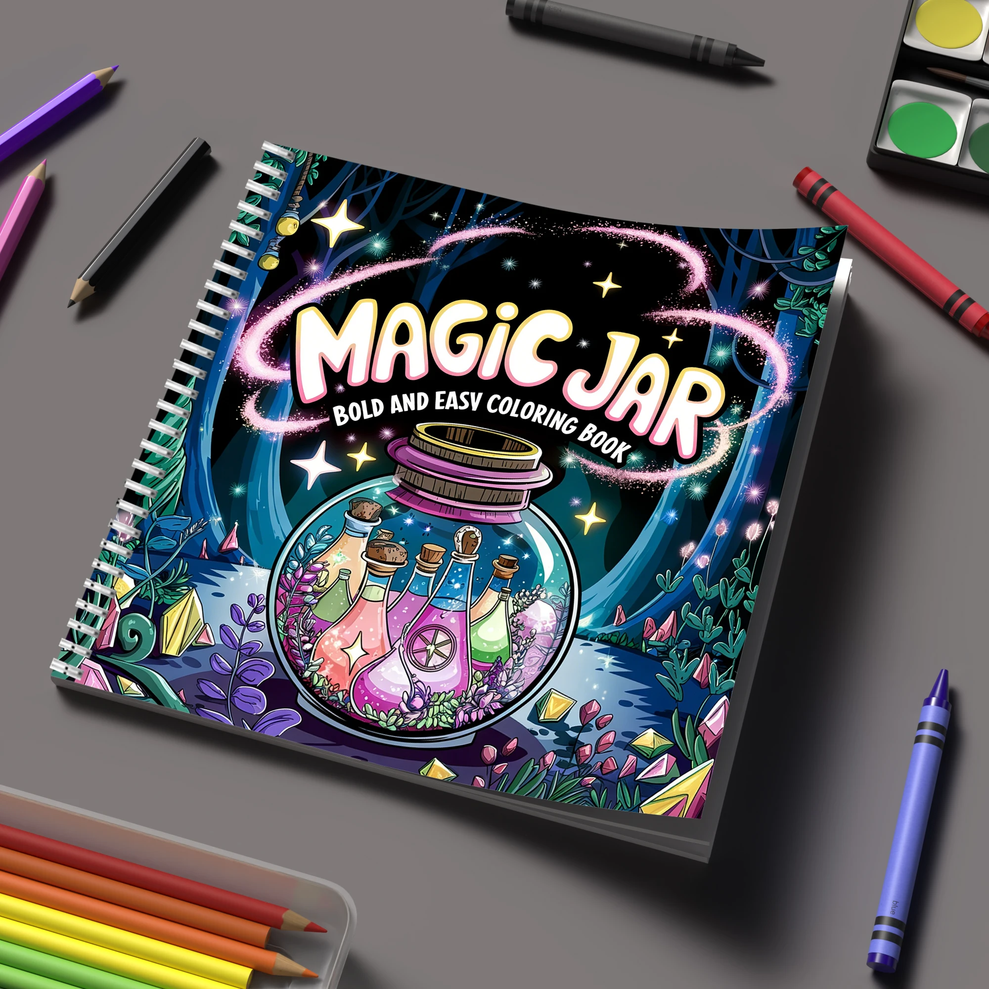 大人の塗り絵用マジックジャー、誕生日プレゼント、新学期用品、 - Supply Event のレビューと価格