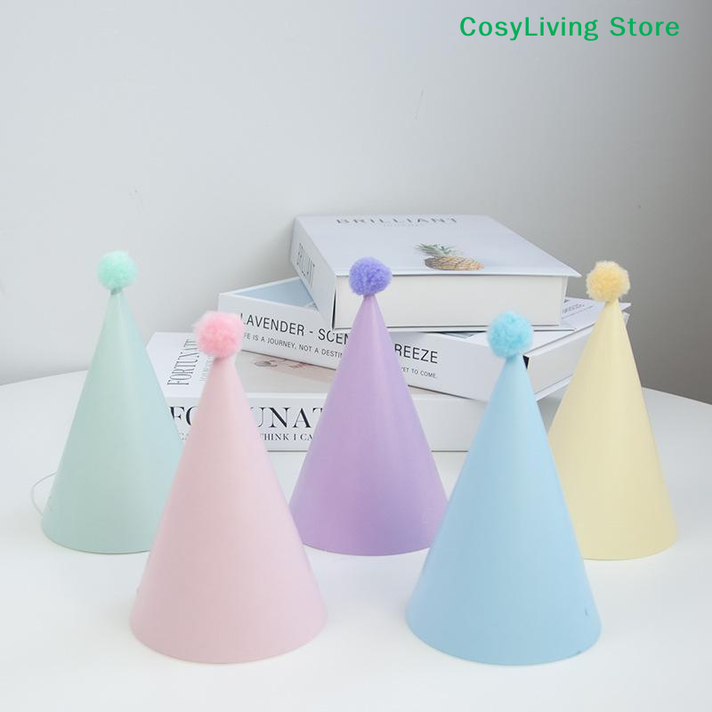 5/6/9/12個入りコーン型バースデーパーティーハット、ポ - Party Hat Cone のレビューと価格